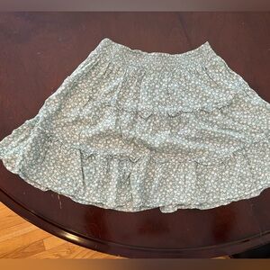 Floral Green Hollister Co Skirt
